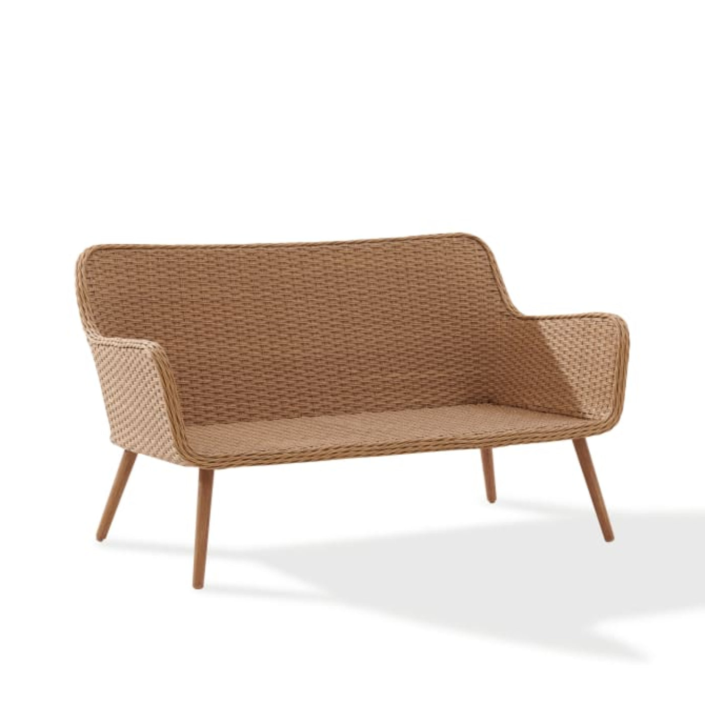 Crosley Landon 2pc Outdoor Wicker Conversation Set Oatmeal  - CO7186-LB