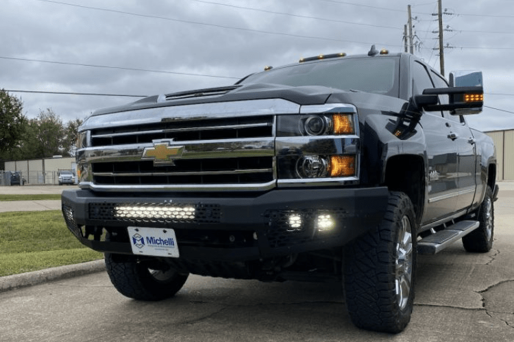 Ranch Hand MFC151BMN 2015-2019 Chevy Silverado 2500/3500 Midnight Series Front Bumper Without Grille Guard