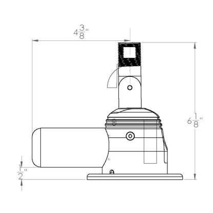 TACO Marine Blackout Series Electric VHF Antenna Mount - GS-850BHC