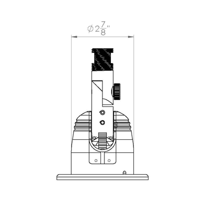 TACO Marine Blackout Series Electric VHF Antenna Mount - GS-850BHC