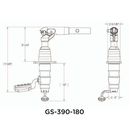 TACO Marine Grand Slam  Mount for 1-1/2" Outriggers - GS-390BHC