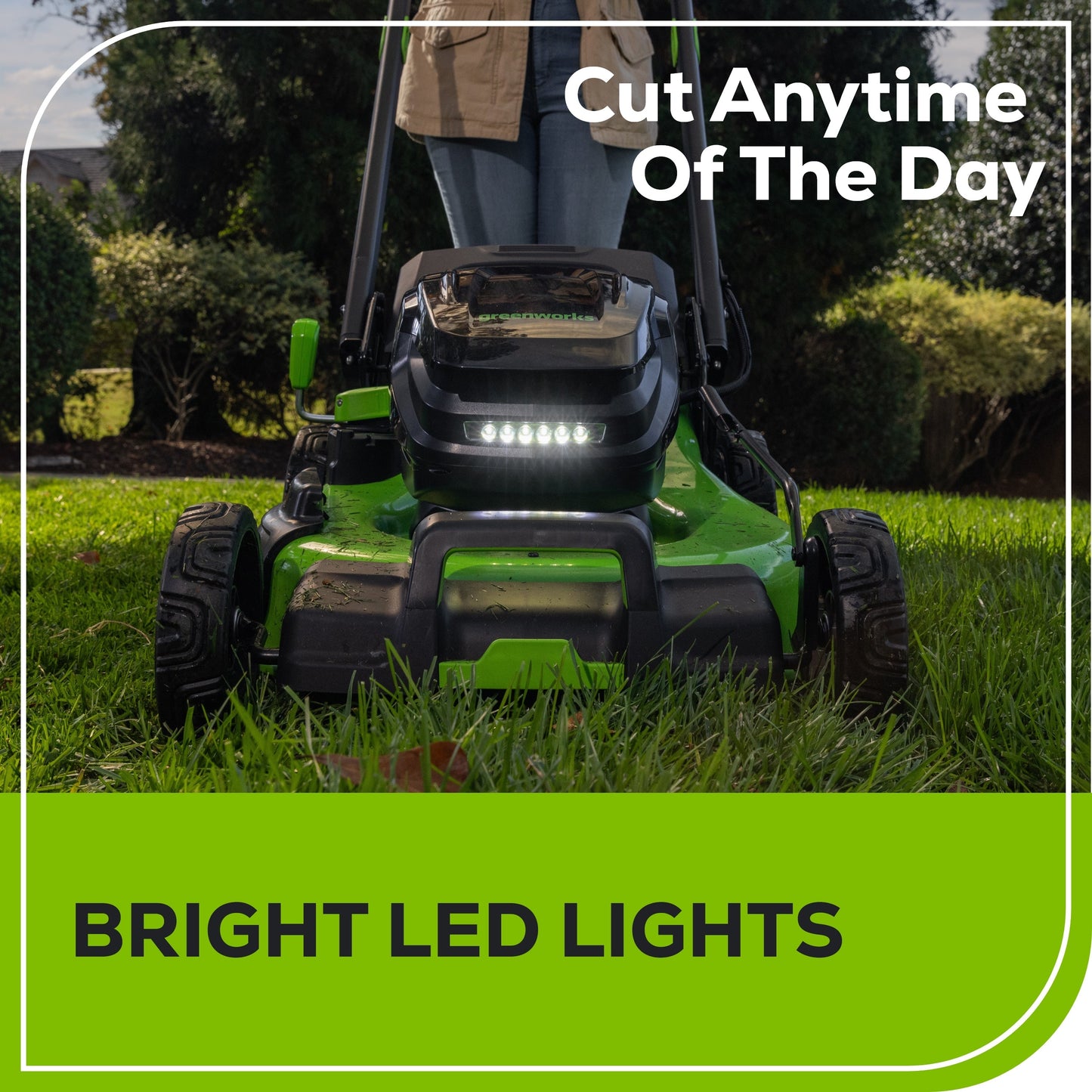 Greenworks 80V 22" Cordless Battery Dual Blade Self-Propelled Lawn Mower w/ (2) 4.0Ah Batteries & Rapid Charger - 2548102