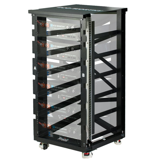 ECO-WORTHY RACK6 V2 I 6-Layer Rack With 600A Busbar| For Server Rack Battery All Versions - L03SR06-1