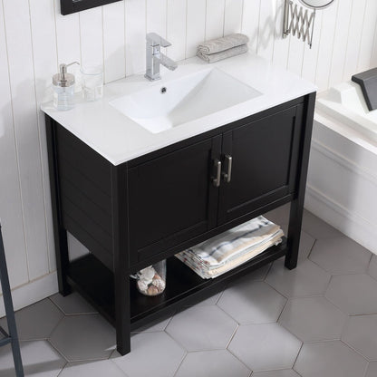 Blossom Lucca 36 Inch Bathroom Vanity - V8017 36 01 - Backyard Provider