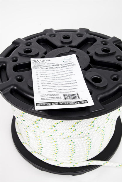 Portable Winch Double Braided 1/2" x 656'  - PW,PCA-1216M