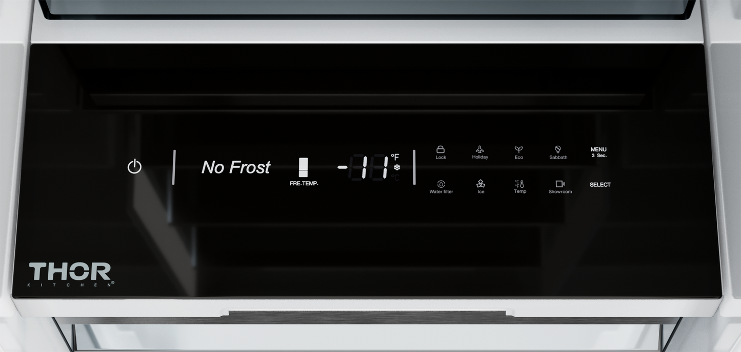 Thor Kitchen 18-inch Built-in Freezer Column, Stainless Steel Panel Ready – XRF18CFZ-SS