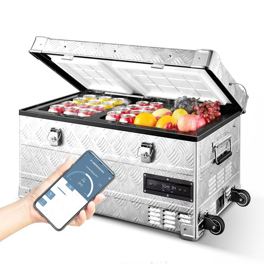 BODEGAcooler 45Quart/42L AL42 Dual Zone Portable Car Fridge - BG-AL42