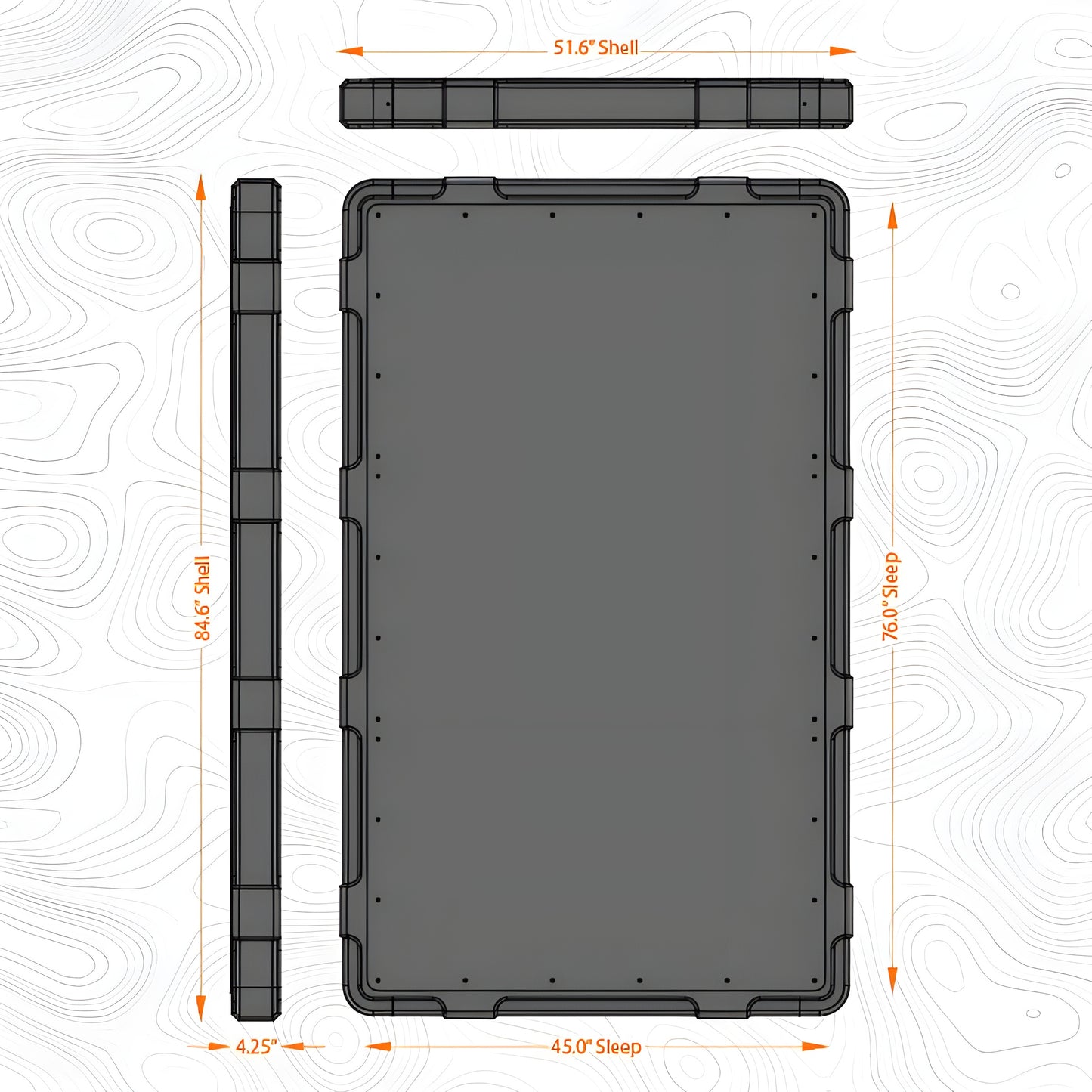 BadAss Tents RUGGED Rooftop Tent (Universal Fit)