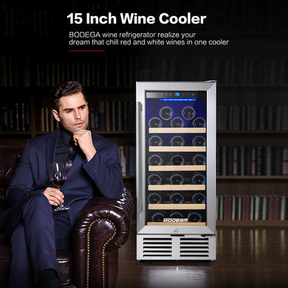 BODEGAcooler 15" 26 Bottles Small Wine Refrigerator - JC-85A