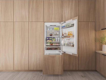 Thor Kitchen 30-inch Built-In Stainless-Steel Panel-Ready Bottom Mount Refrigerator – XRF3016BBP-SS