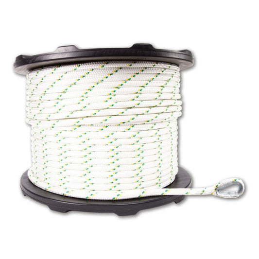 Portable Winch Co.Double-Braid Poly Rope w/ Two Eye Splices 1/2" x 656' -  PCA-1216M2ESC