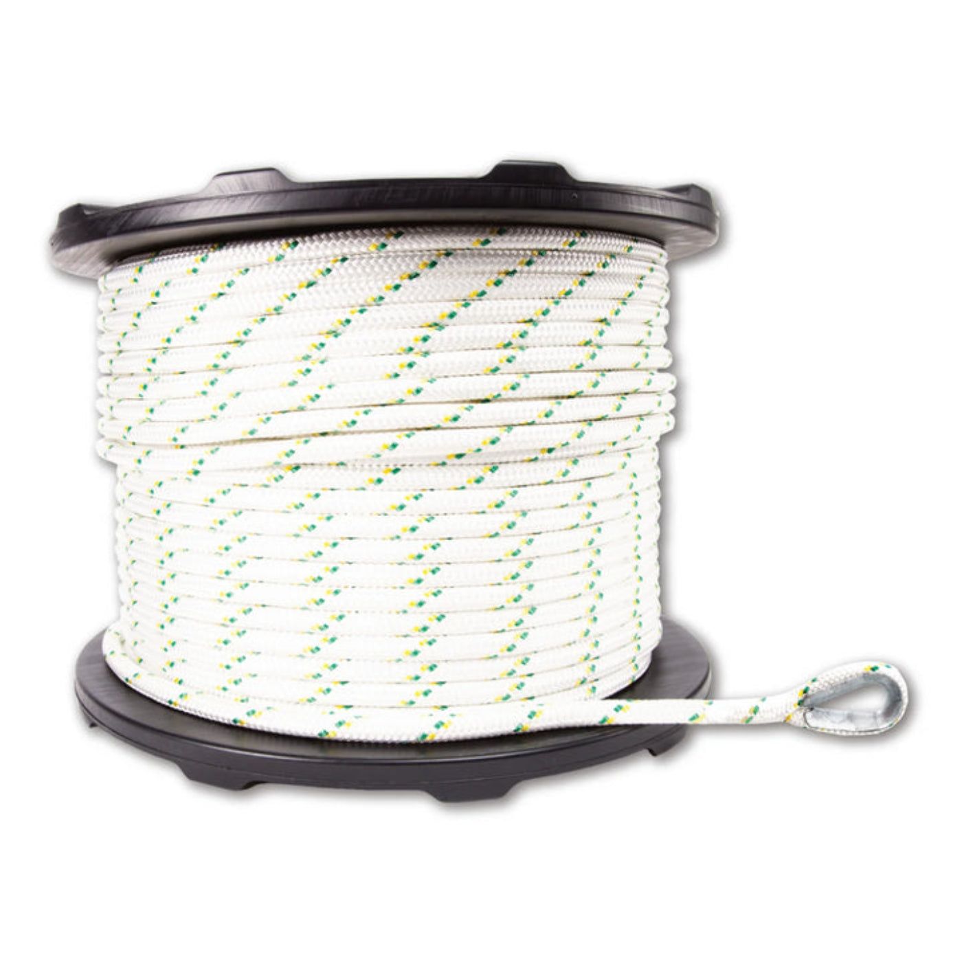 Portable Winch Co.Double-Braid Poly Rope w/ Two Eye Splices 1/2" x 656' -  PCA-1216M2ESC