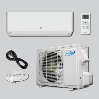 Air-Con Eclipse Series 36000 BTU 16.4 SEER Ductless Mini Split Air Conditioner 15ft Lineset & Wiring - ASPCI/EM4H4S36R