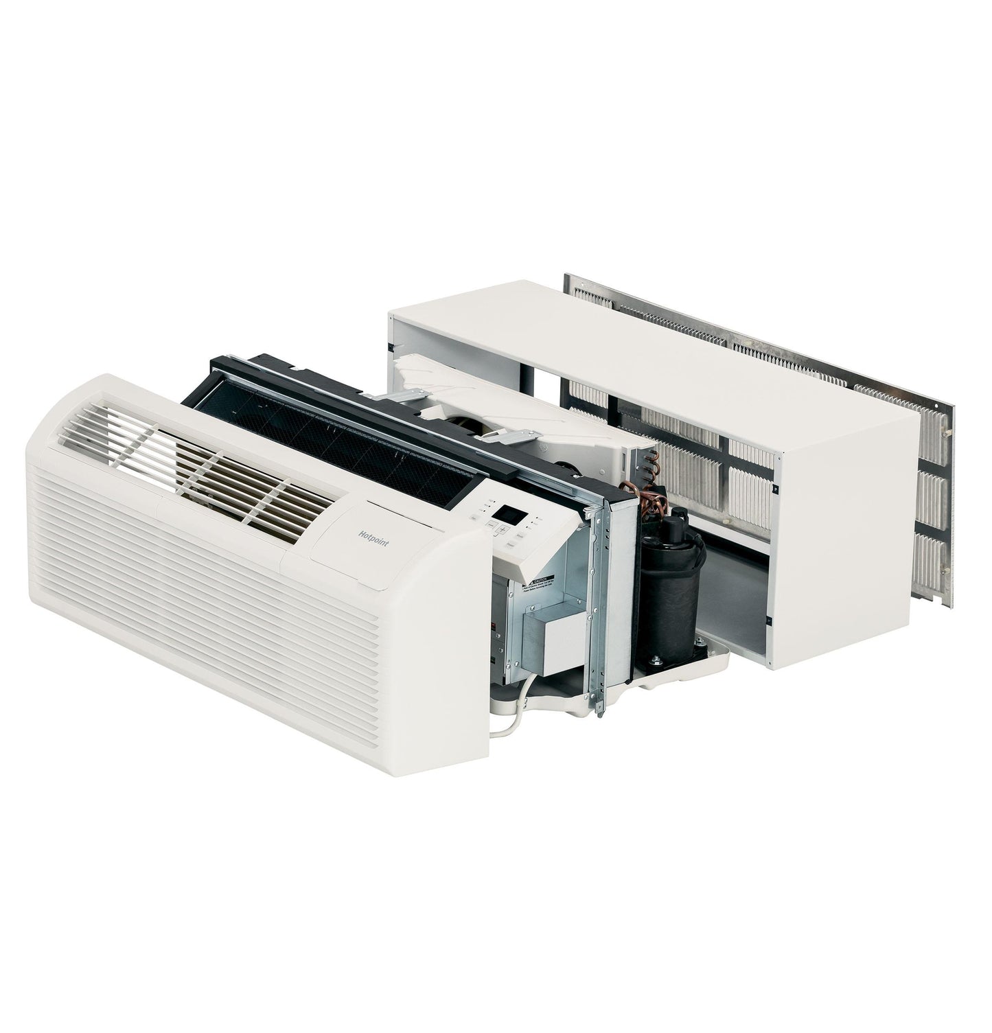 HOTPOINT PTAC Heat Pump Unit with Electric Heat Backup 230/208V, 30amp - AH12H12D5B-KT