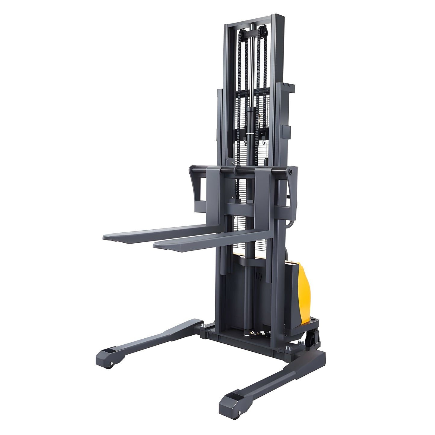 Apollolift Semi-Electric Straddle Stacker  2200Lbs Cap. 98" Lifting