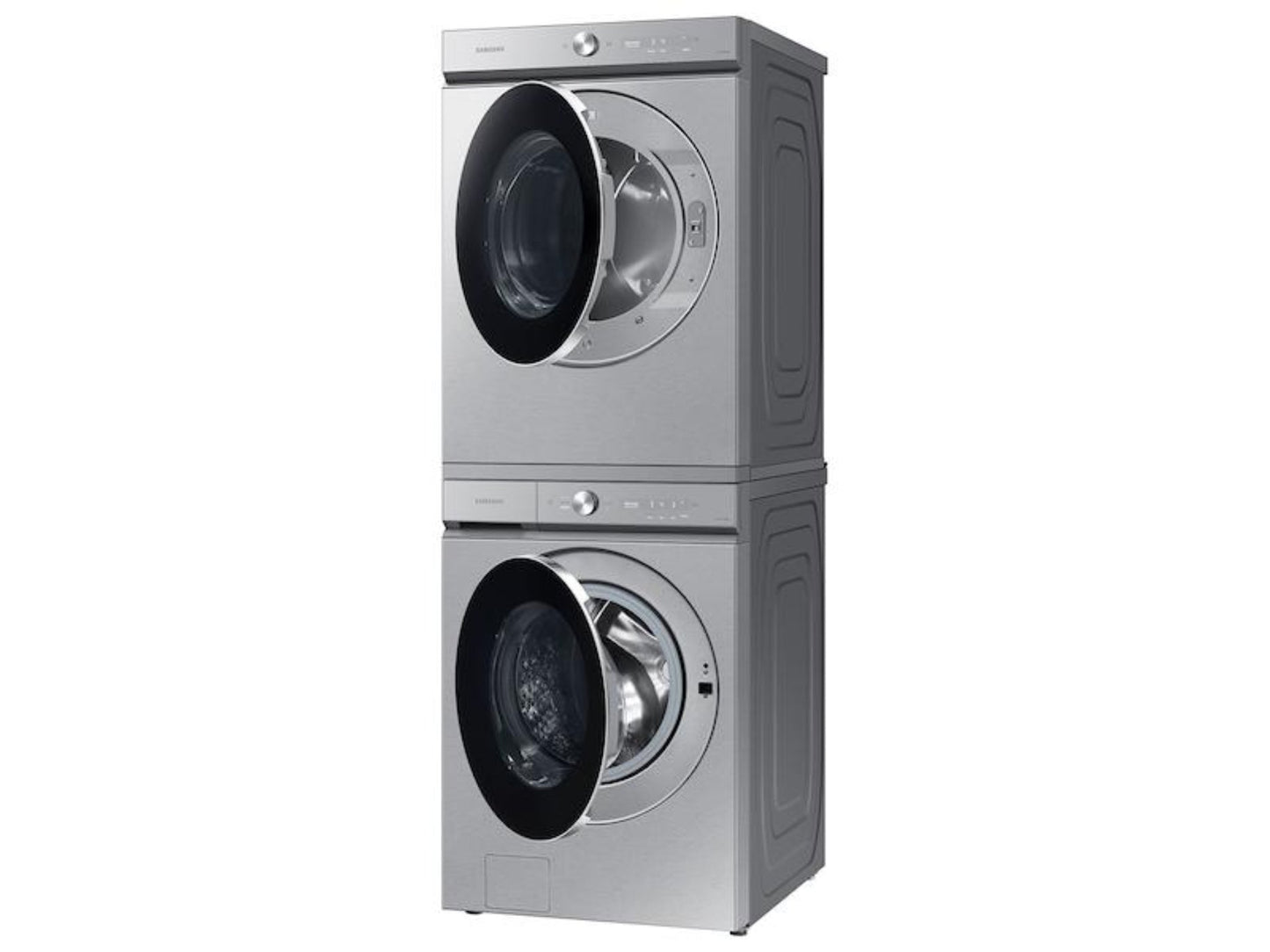 SAMSUNG Bespoke 7.6 cu. ft. Ultra Capacity Gas Dryer with AI Optimal Dry and Super Speed Dry in Silver Steel - DVG53BB8900TA3-KT