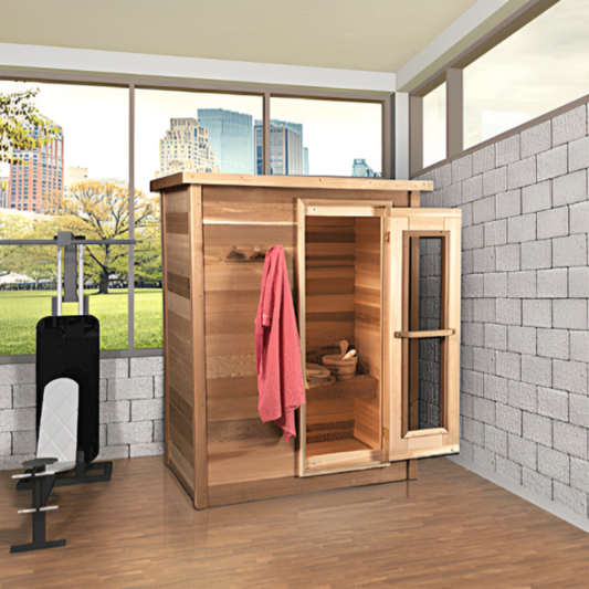 Dundalk LeisureCraft Clear Cedar Indoor Cabin Sauna - LS460