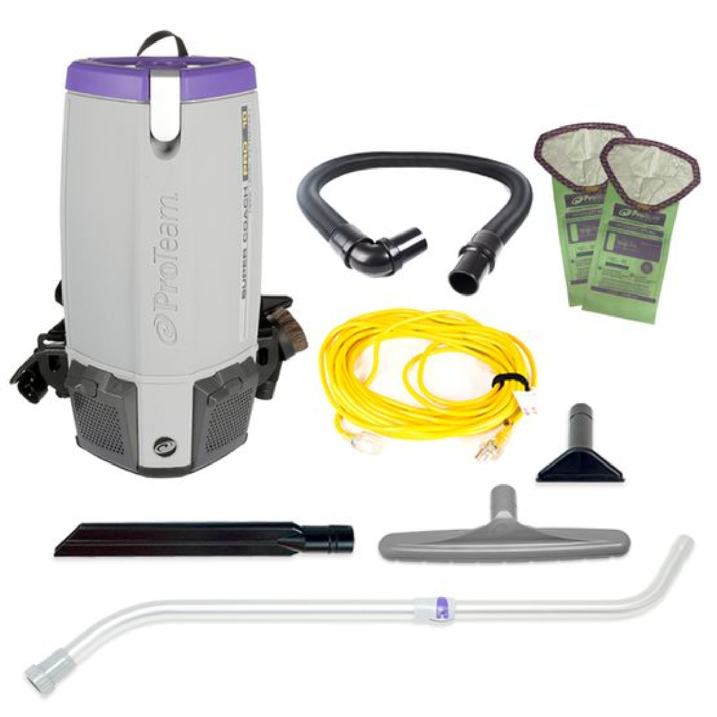 Proteam Supercoach Pro 10QT, Backpack Vacuum, 12lbs - 107744