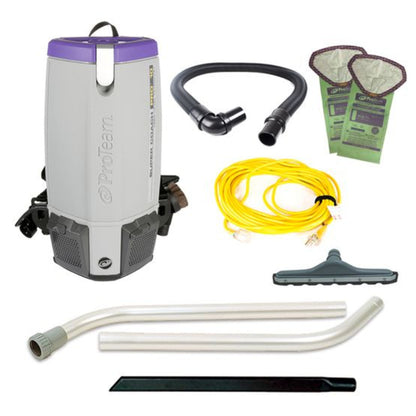Proteam Supercoach Pro 10QT, Backpack Vacuum, 12lbs - 107744