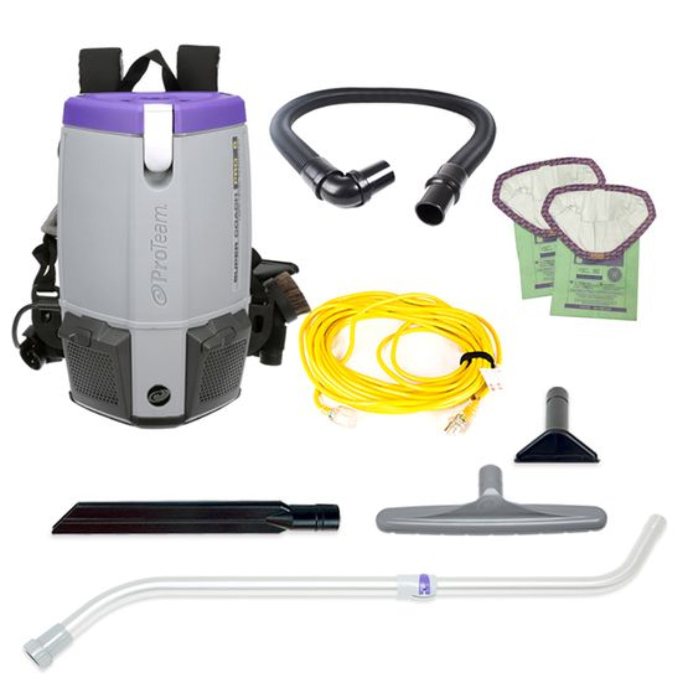 Proteam Supercoach Pro 6QT, Backpack Vacuum, 11.6lbs - 107742