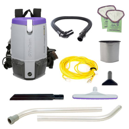 Proteam Supercoach Pro 6QT, Backpack Vacuum, 11.6lbs - 107742