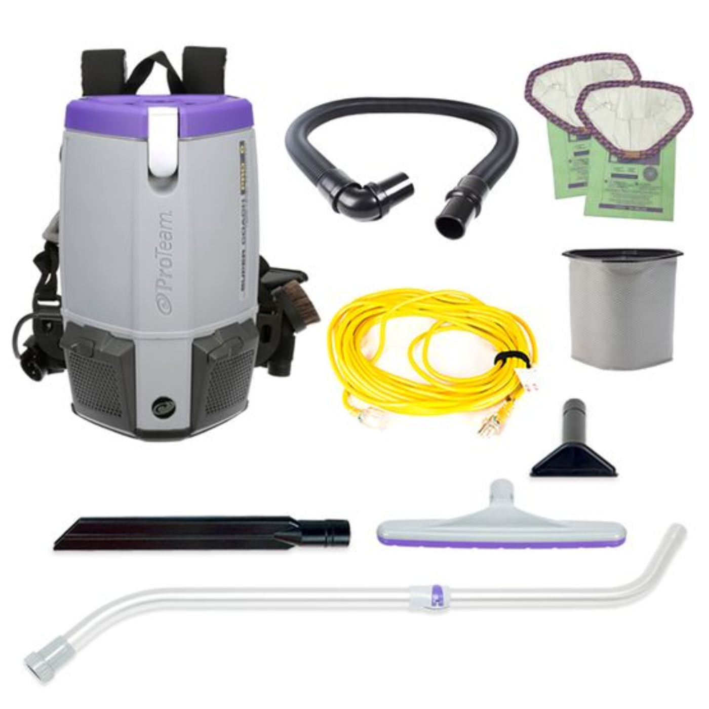 Proteam Supercoach Pro 6QT, Backpack Vacuum, 11.6lbs - 107742