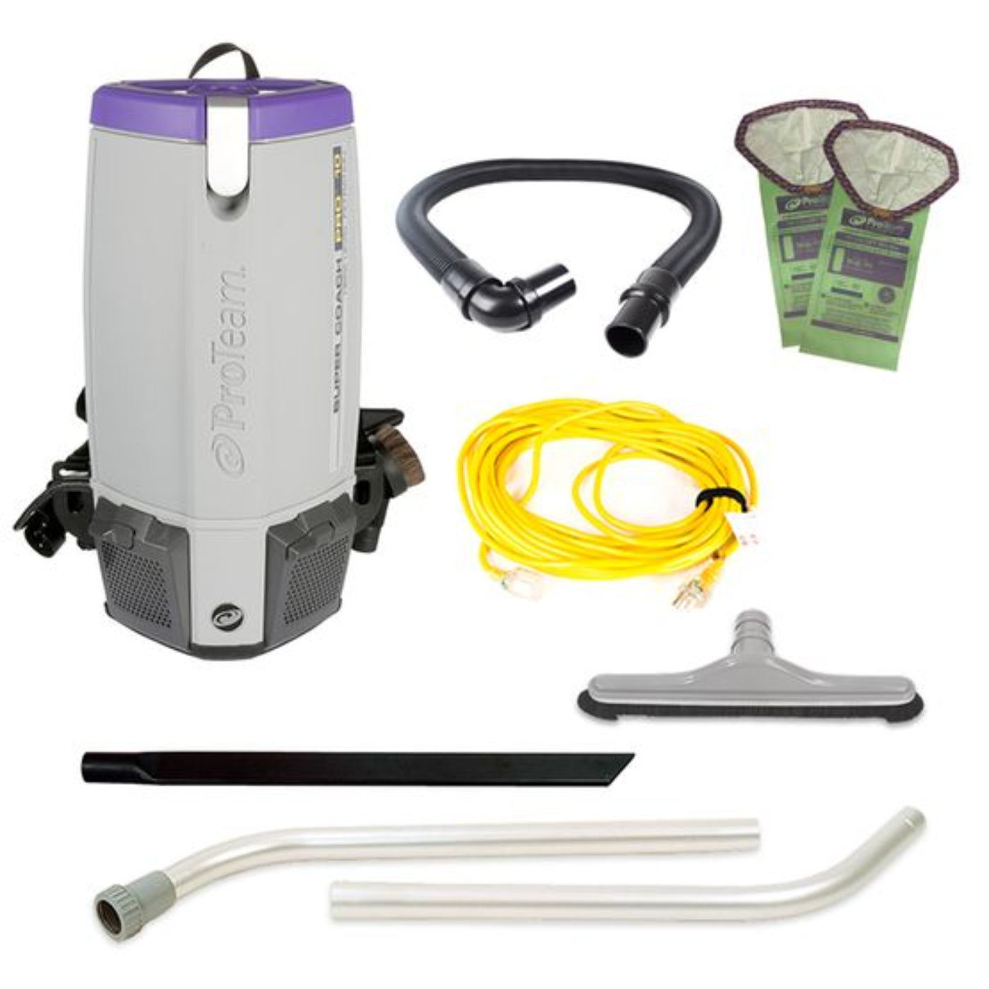 Proteam Supercoach Pro 10QT, Backpack Vacuum, 12lbs - 107744