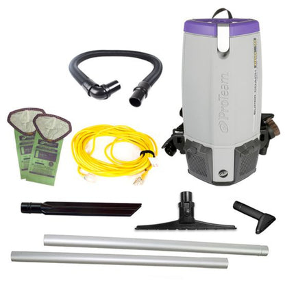 Proteam Supercoach Pro 10QT, Backpack Vacuum, 12lbs - 107744
