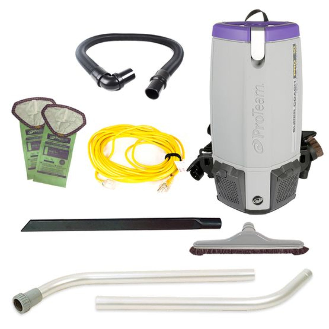 Proteam Supercoach Pro 10QT, Backpack Vacuum, 12lbs - 107744
