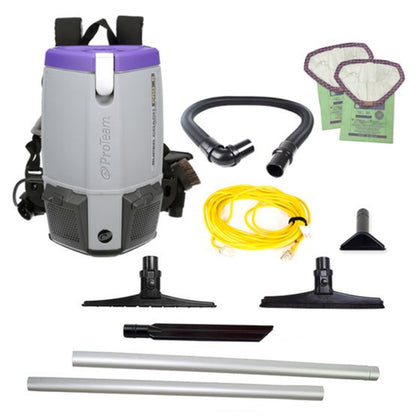 Proteam Supercoach Pro 6QT, Backpack Vacuum, 11.6lbs - 107742