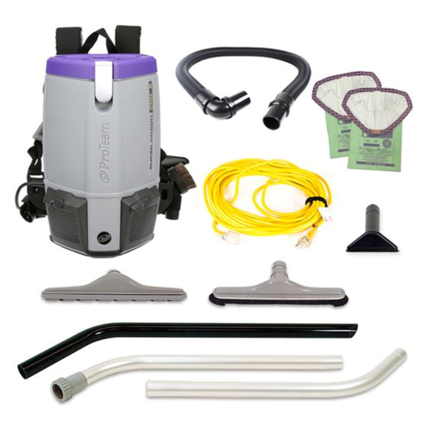 Proteam Supercoach Pro 6QT, Backpack Vacuum, 11.6lbs - 107742