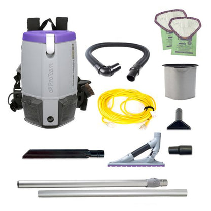 Proteam Supercoach Pro 6QT, Backpack Vacuum, 11.6lbs - 107742