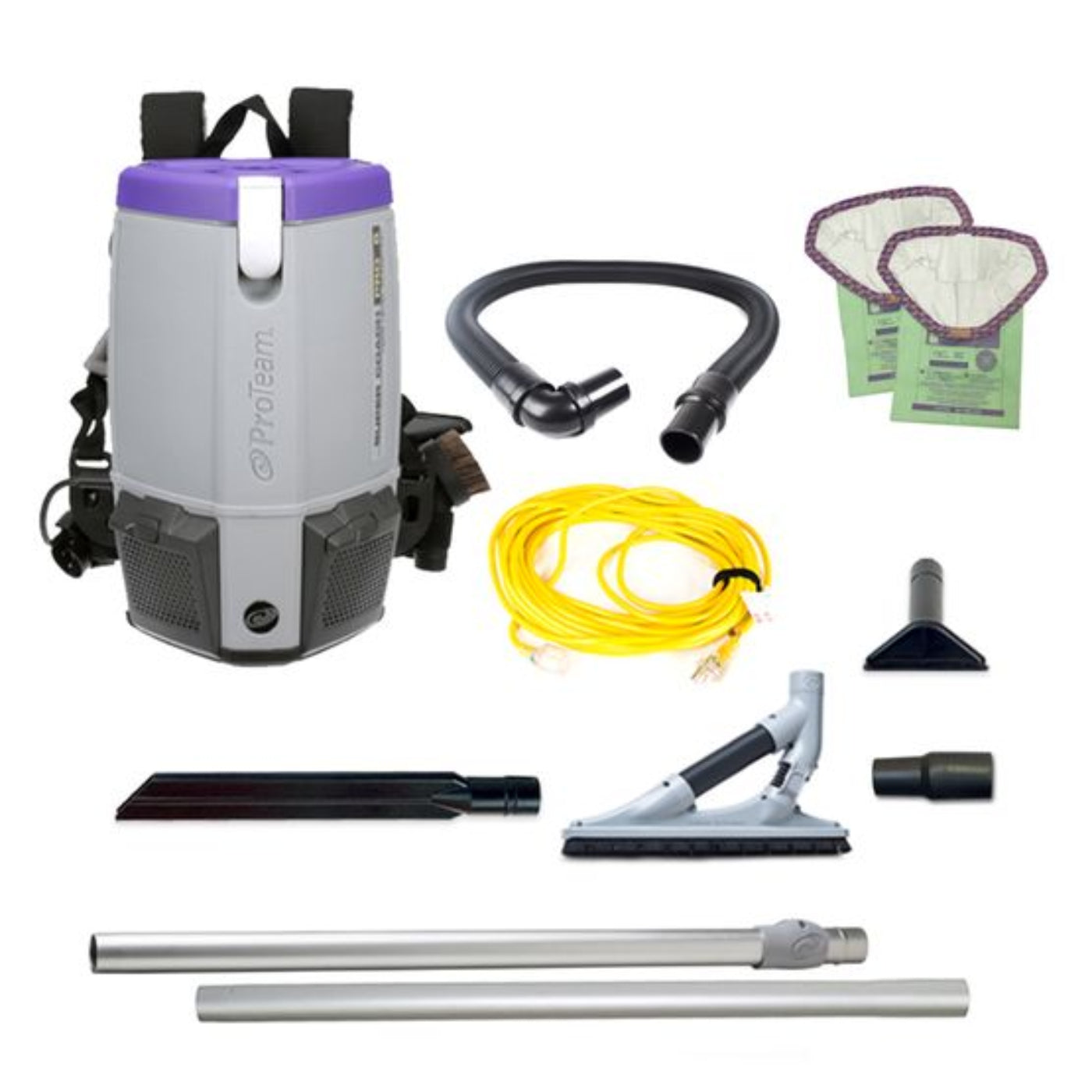 Proteam Supercoach Pro 6QT, Backpack Vacuum, 11.6lbs - 107742
