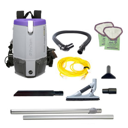 Proteam Supercoach Pro 6QT, Backpack Vacuum, 11.6lbs - 107742