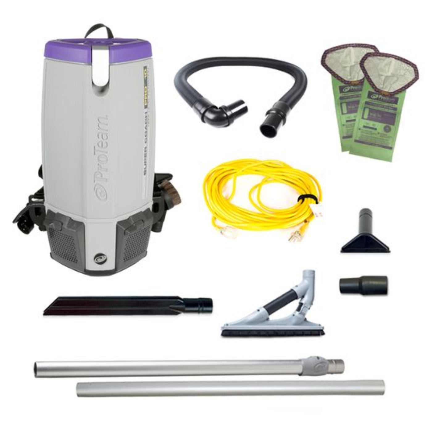 Proteam Supercoach Pro 10QT, Backpack Vacuum, 12lbs - 107744