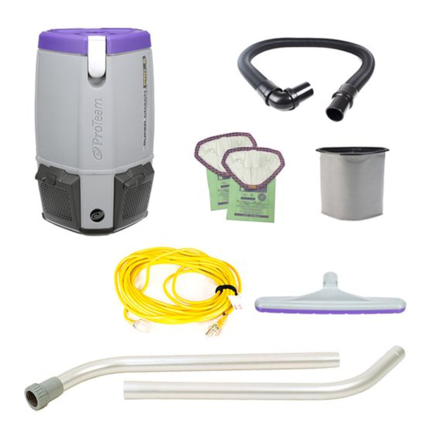 Proteam Supercoach Pro 6QT, Backpack Vacuum, 11.6lbs - 107742