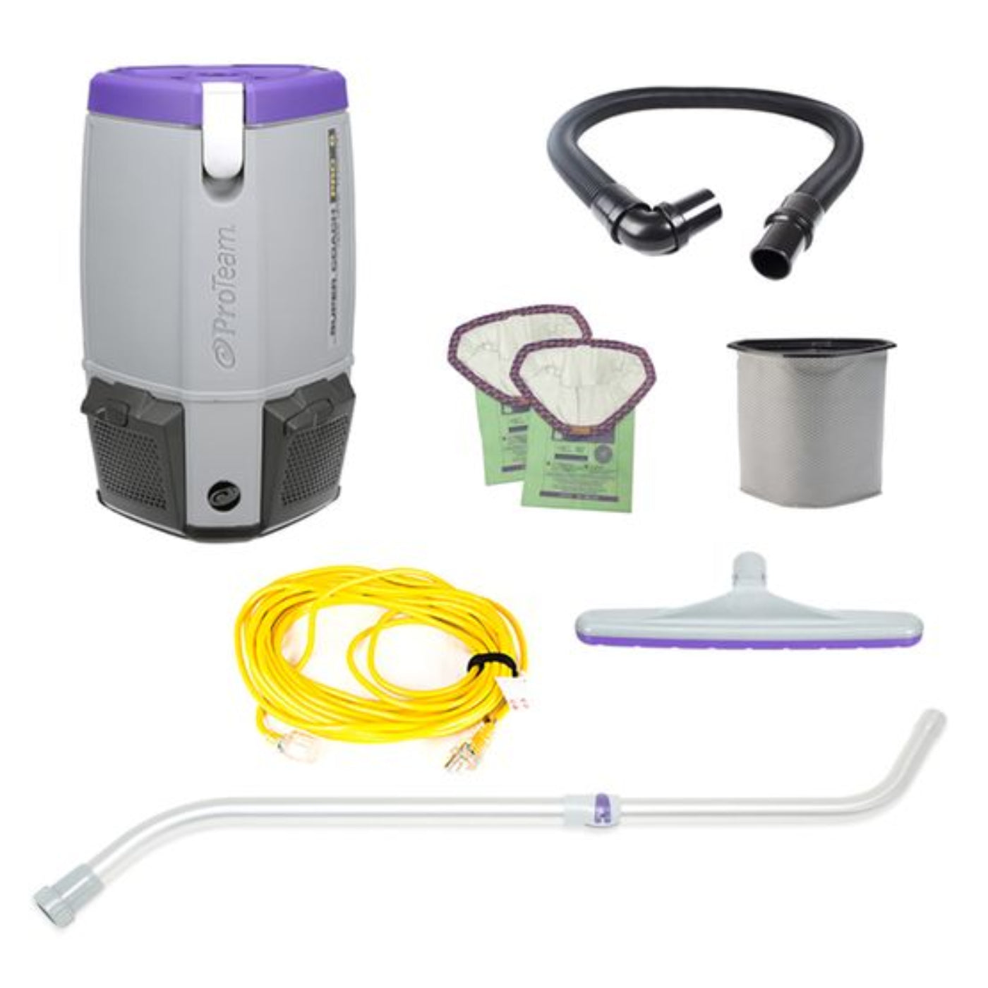 Proteam Supercoach Pro 6QT, Backpack Vacuum, 11.6lbs - 107742
