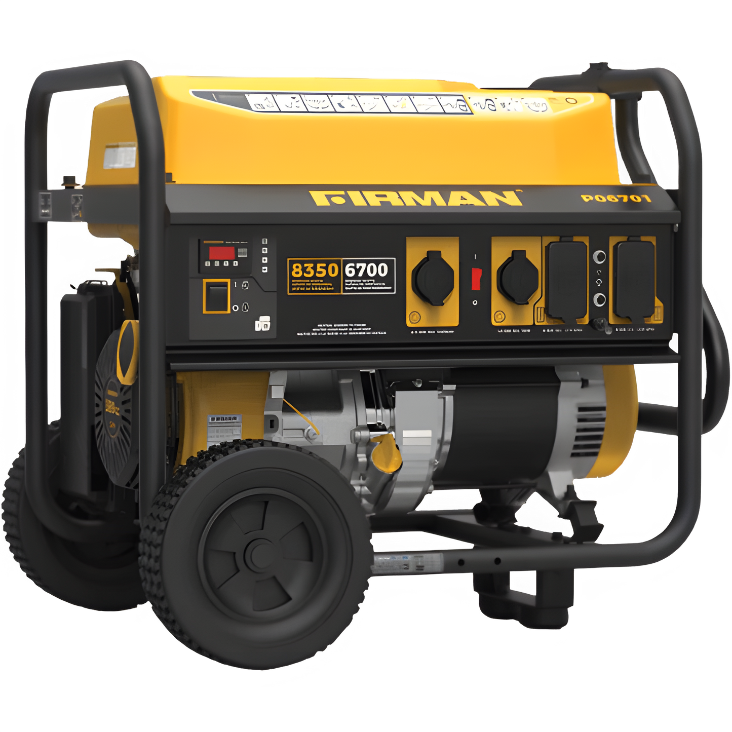 Firman P06701 Portable Generator 6700/8350 Watt 30 Amp 120/240V Recoil Start Gas New P06701