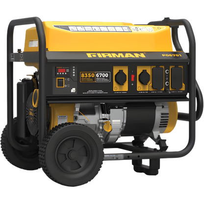 Firman P06701 Portable Generator 6700/8350 Watt 30 Amp 120/240V Recoil Start Gas New P06701