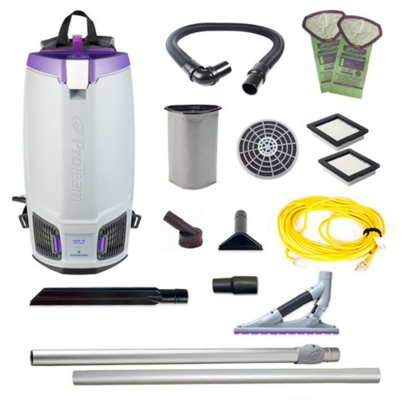 Proteam Gofit 10QT, Backpack Vacuum, 12.9lbs - 107751