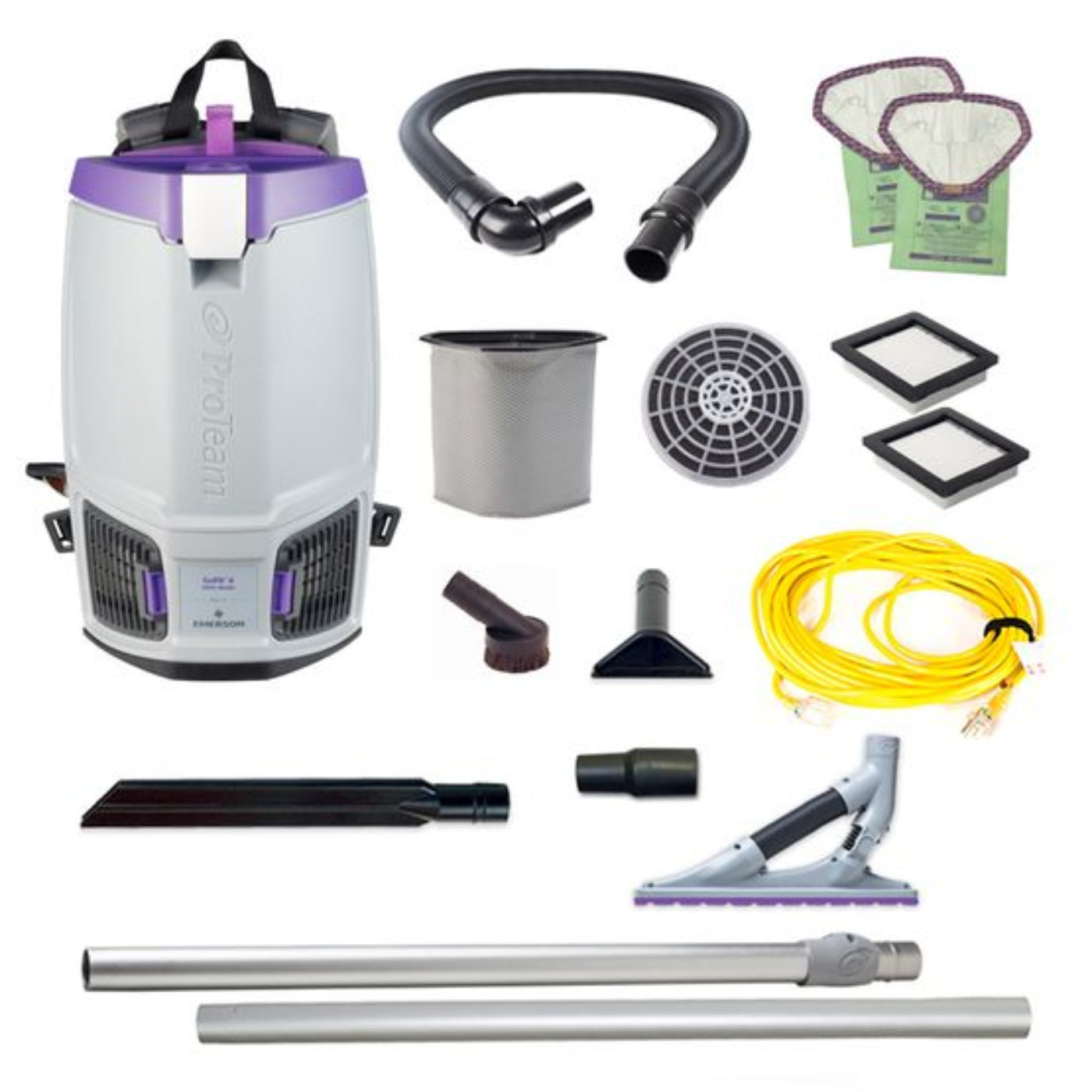 Proteam Gofit 6QT, Backpack Vacuum, 12.9lbs - 107749