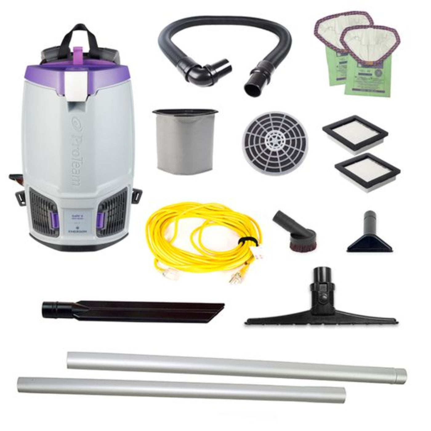 Proteam Gofit 6QT, Backpack Vacuum, 12.9lbs - 107749