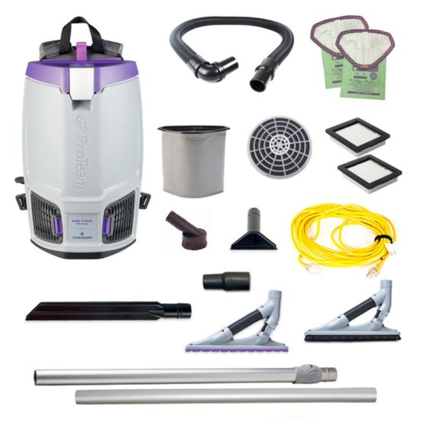Proteam Gofit 6QT Plus, Backpack Vacuum, 12.9lbs - 107737