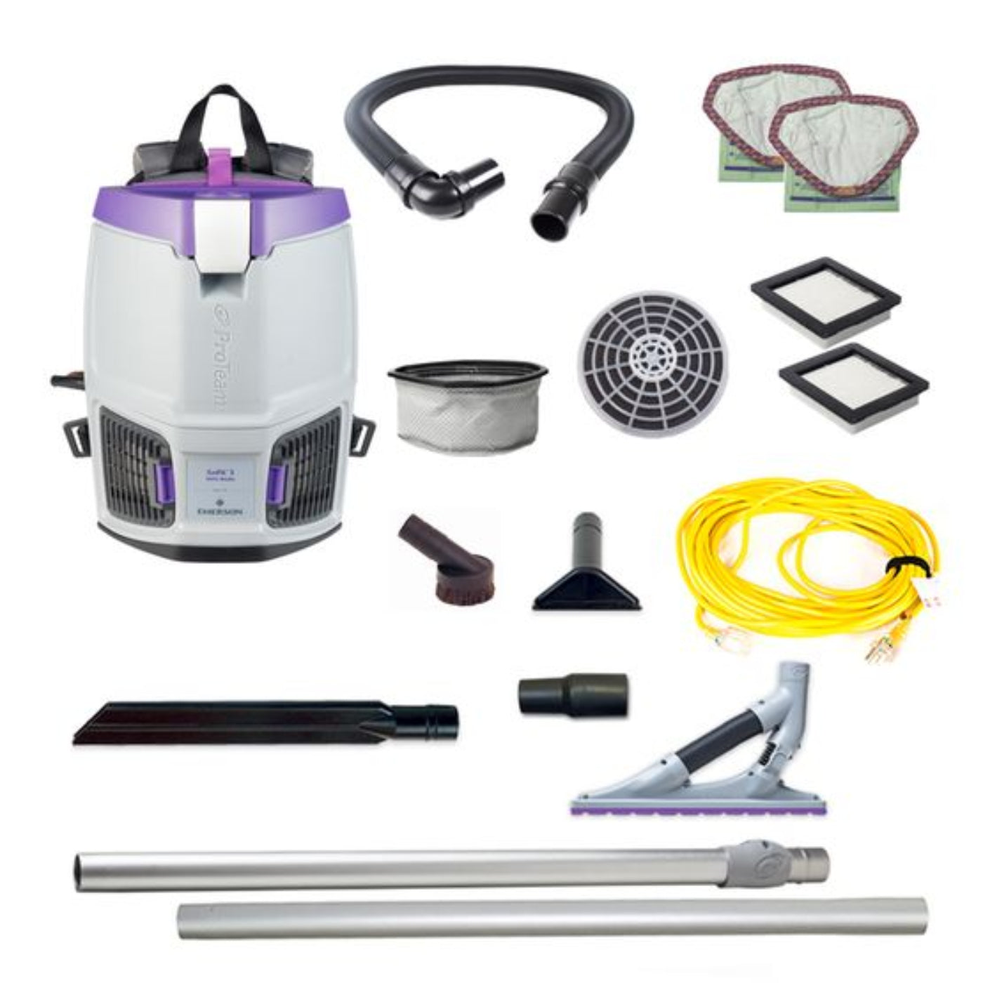 Proteam GoFit 3QT, Backpack Vacuum, 11.4lbs - 107747