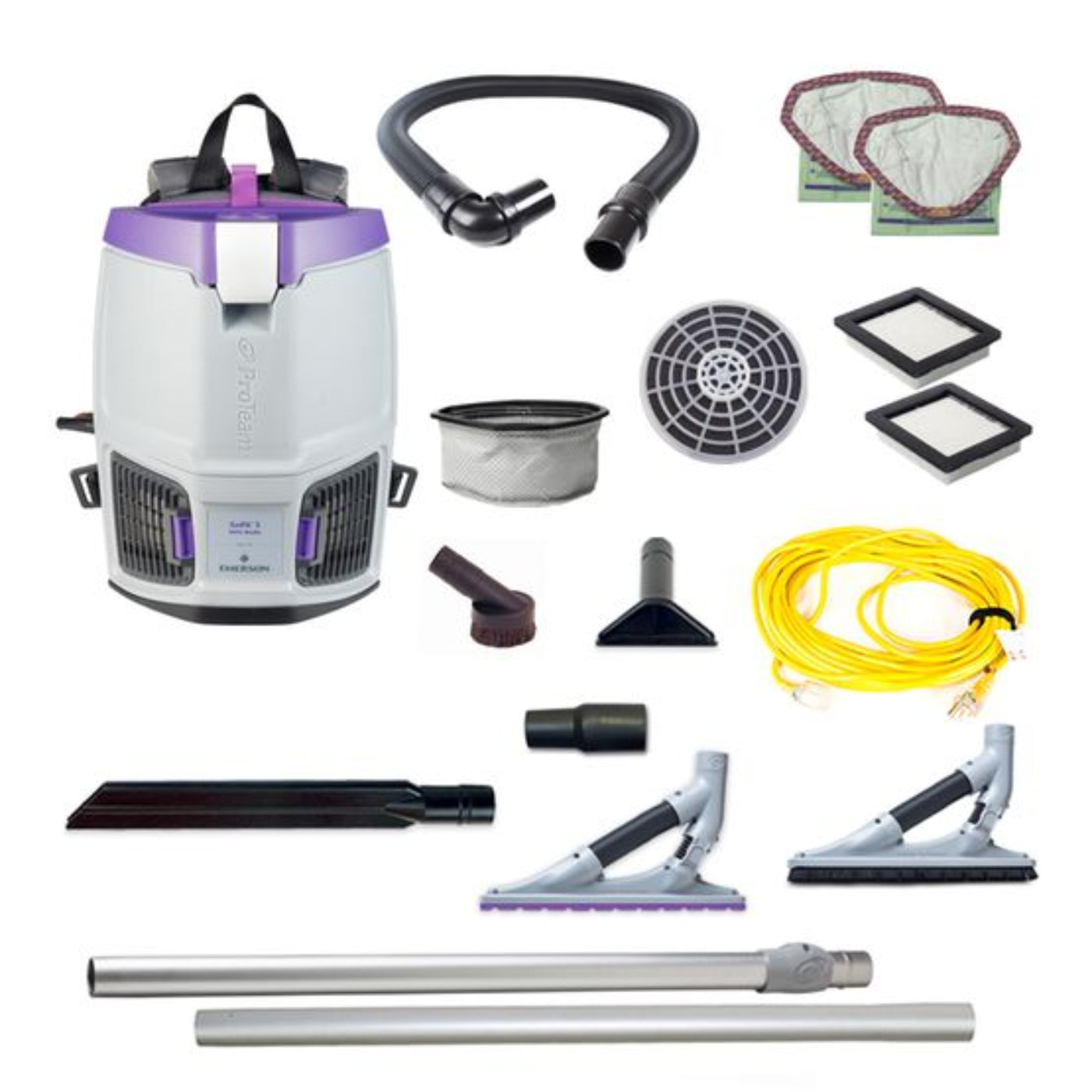 Proteam GoFit 3QT, Backpack Vacuum, 11.4lbs - 107747