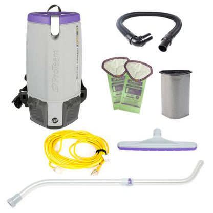 Proteam Supercoach Pro 10QT, Backpack Vacuum, 12lbs - 107744