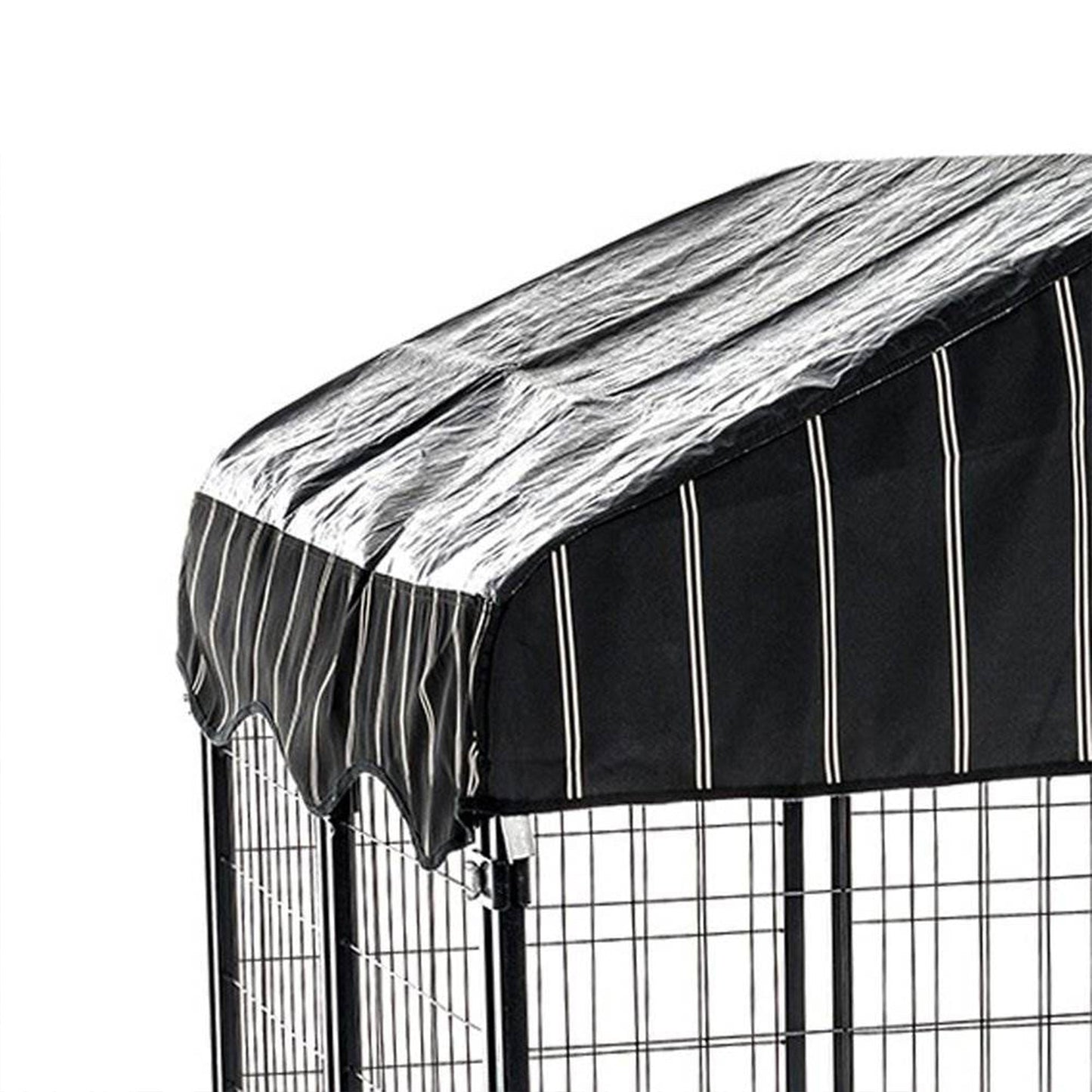 Lucky Dog 4' x 4' x 4.5' Covered Wire Dog Fence Kennel Pet Play Pen (2 Pack) - 108876