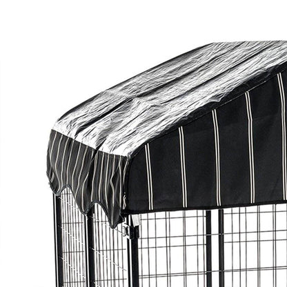 Lucky Dog 4' x 4' x 4.5' Covered Wire Dog Fence Kennel Pet Play Pen (2 Pack) - 108876