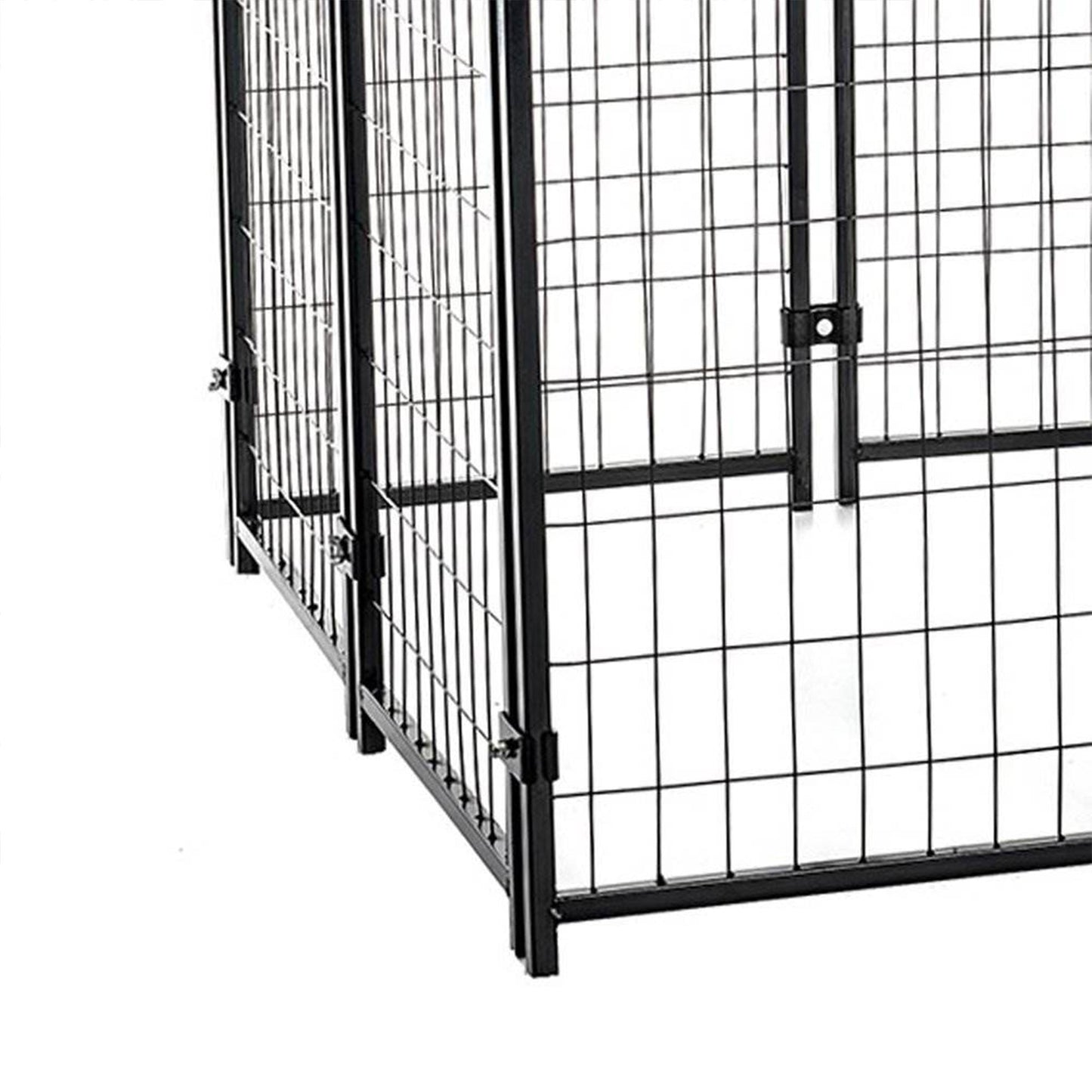 Lucky Dog 4' x 4' x 4.5' Covered Wire Dog Fence Kennel Pet Play Pen (2 Pack) - 108876