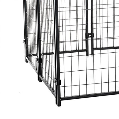 Lucky Dog 4' x 4' x 4.5' Covered Wire Dog Fence Kennel Pet Play Pen (2 Pack) - 108876